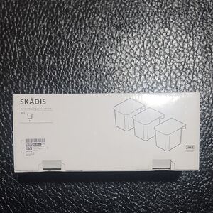 SKÅDIS White Storage Containers - Set of 3